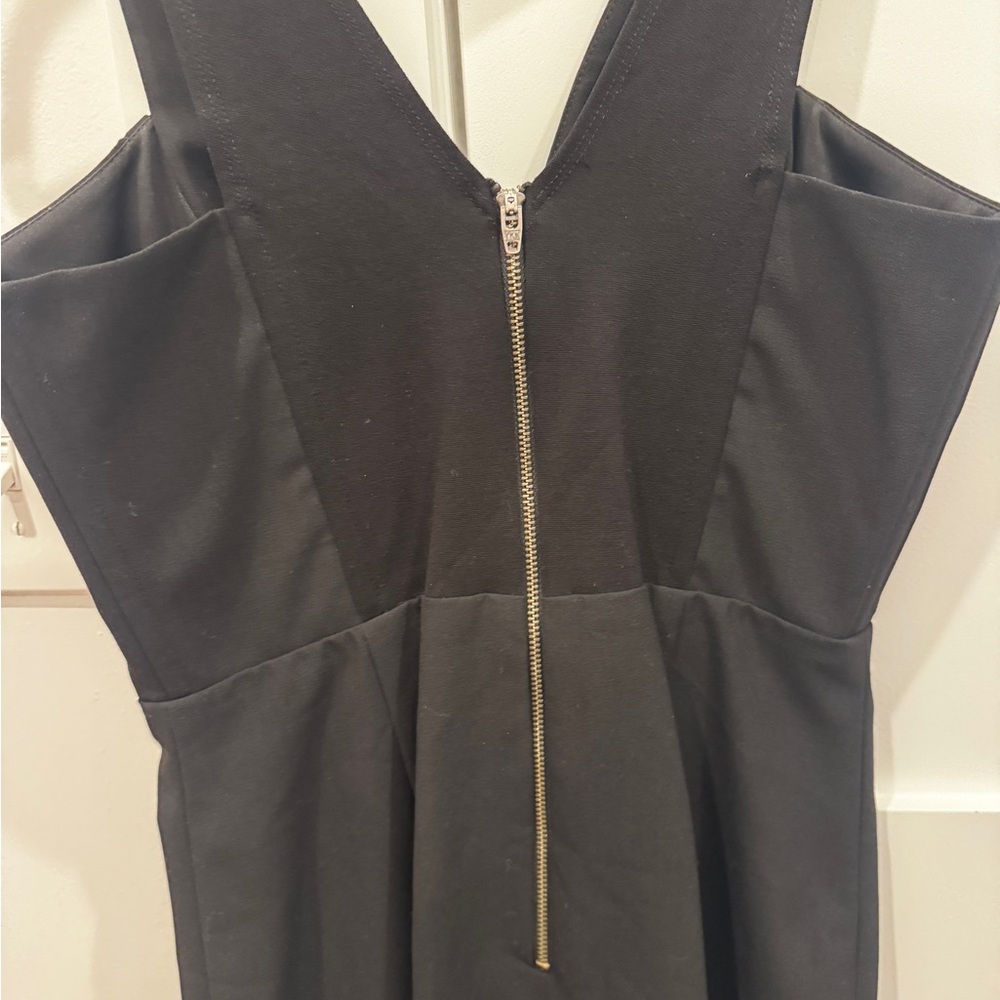 Mason Black Hi-low Dress With Back Zipper Detail - Picture 4 of 6